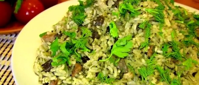 Плов с зеленью