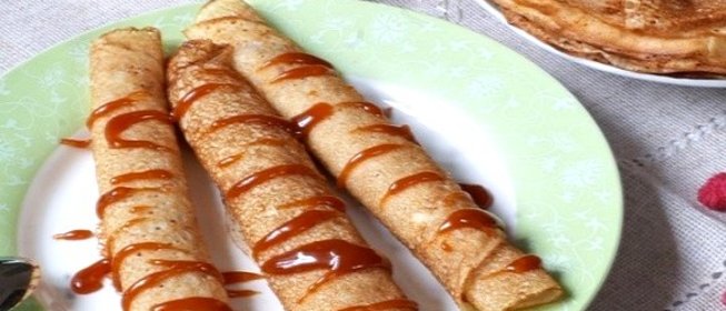 Блины с карамелью