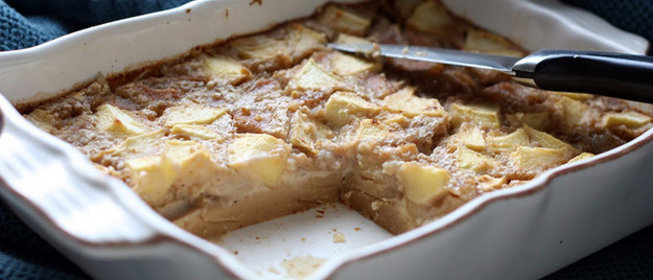 Яблочно-грушевая запеканка