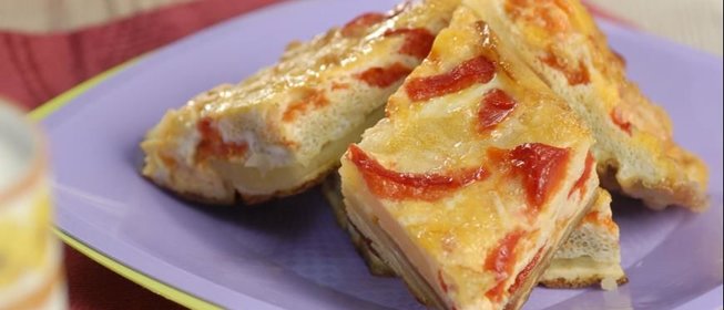 Испанский омлет со сладкими перцами