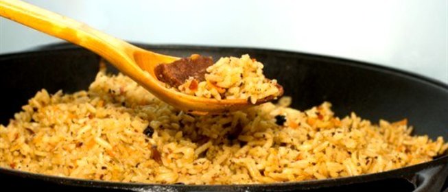 Плов с бараньей лопаткой