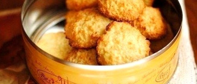 Быстрое кокосовое печенье без муки