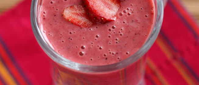 Коктейль клубника со сливками