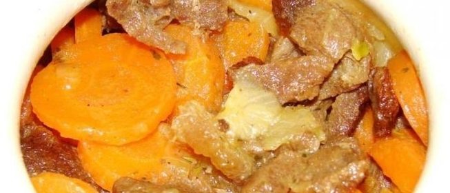Жаркое говядина в горшочках