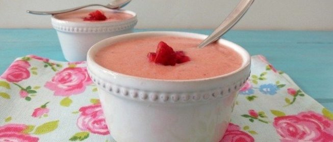 Клубнично-кокосовый гаспачо