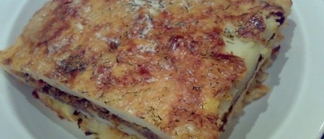 Картофельная запеканка с фаршем
