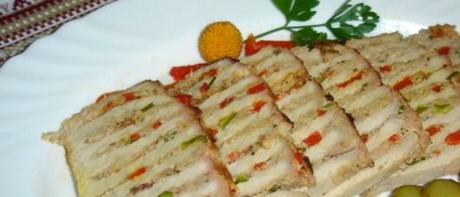 Свинина, фаршированная мясом