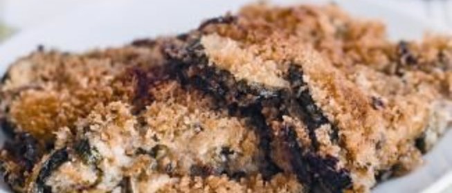 Запеканка из цукини с сальсой верде