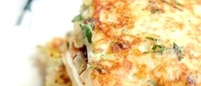 Картофельные оладьи с сыром