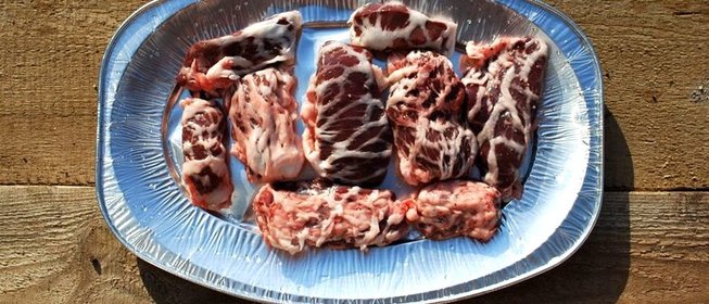 Баранья печень на гриле