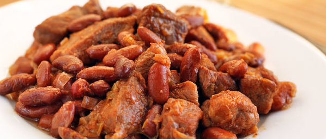 Свинина с фасолью