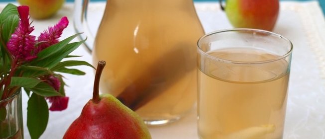 Компот из груш с корицей