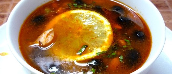 Солянка из зеленых помидор