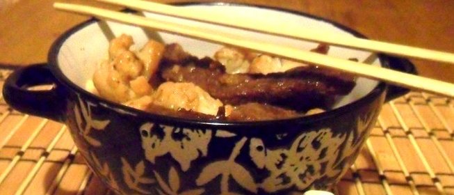 Говядина с цветной капустой