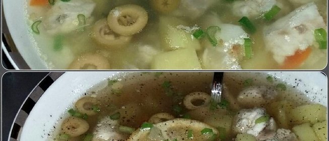 Рыбный суп из сибаса