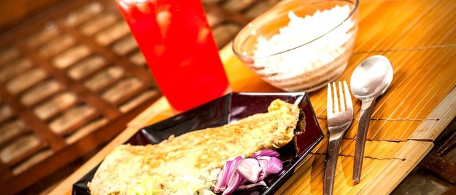 Омлет с тунцом