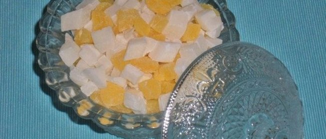 Цукаты из кокоса и ананаса