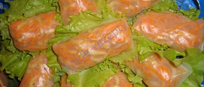 Закуска корейская из рисовой бумаги