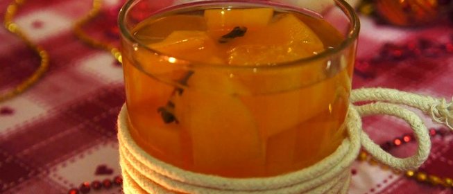 Компот из тыквы с апельсином