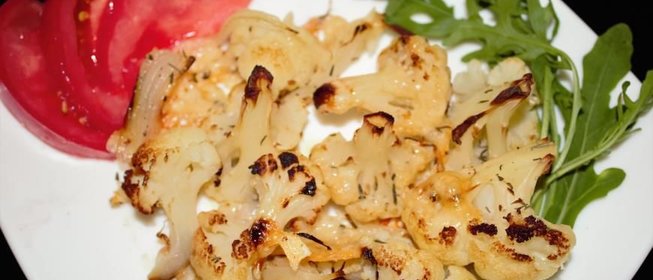 Цветная капуста запеченная с пармезаном