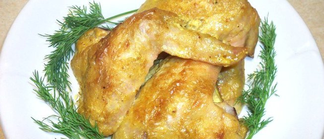 Куриные крылышки в горчичном соусе