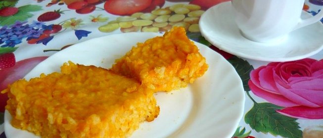 Запеканка из тыквы