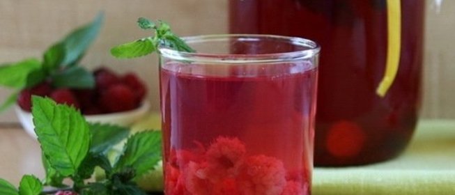 Компот из замороженной малины