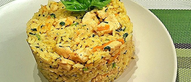 Плов с куриным филе