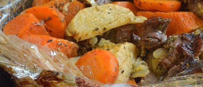 Говядина в рукаве