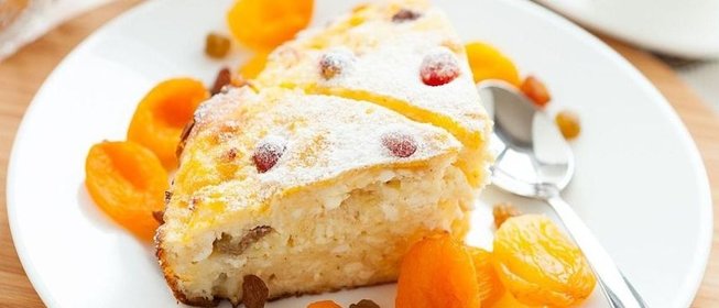 Творожная запеканка без яиц