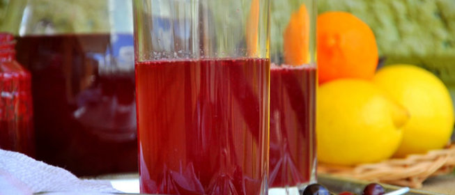 Морс клюквенно-смородиновый