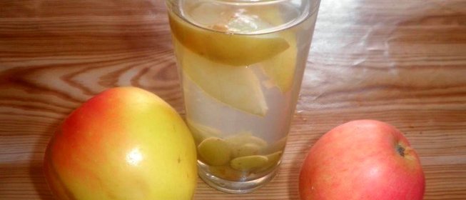 Яблочный компот с виноградом