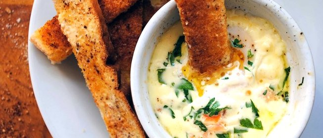 Омлет с семгой в духовке