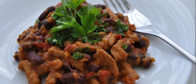 Свинина с фасолью