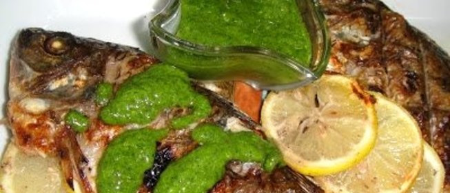 Карась на решетке