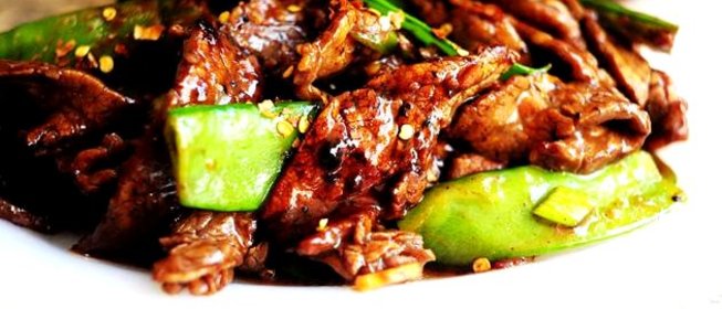 Говядина с горошком