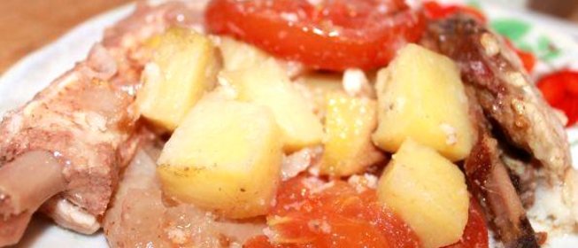 Рагу со свиными ребрами