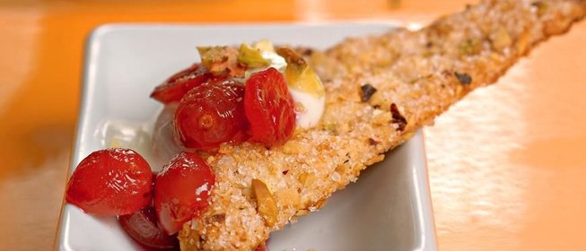 Фисташковые хрустики с виноградным вареньем