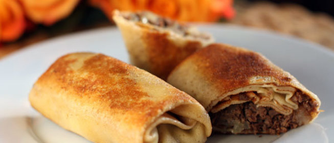 Блинчики с мясом