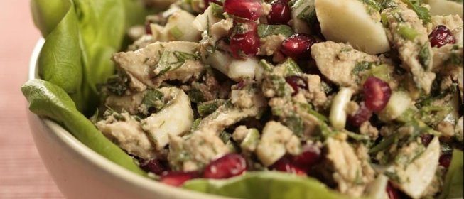 Имеретинский салат из курицы