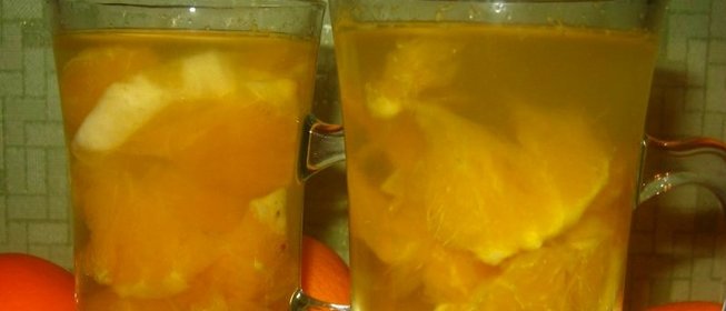 Компот из яблок и апельсинов