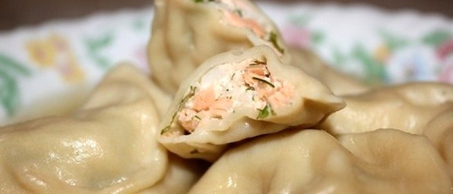 Пельмени с семгой