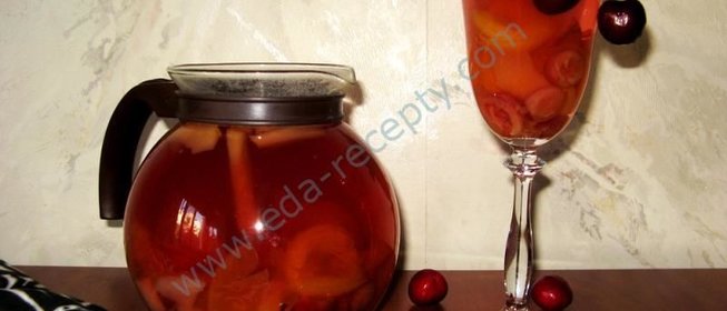 Ягодный компот из свежих ягод