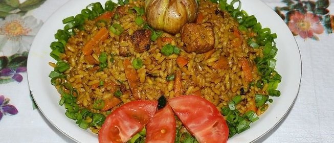 Узбекский плов со свининой