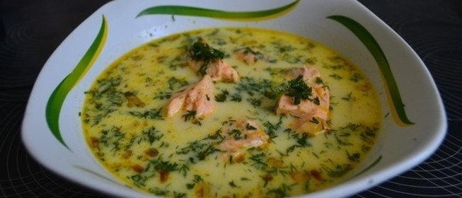 Рыбный суп с плавленым сыром