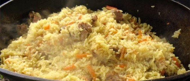 Плов из баранины в казане