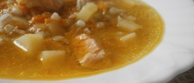 Рыбный суп с перловой крупой
