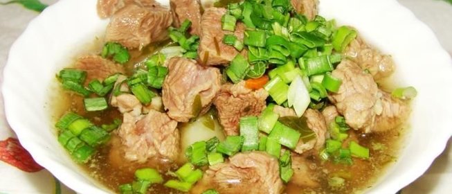 Говядина отварная