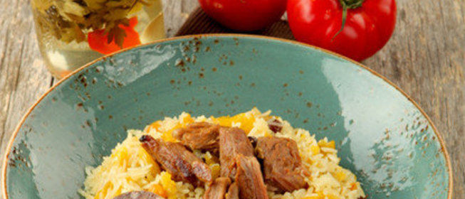 Плов Той Оши с нутом и изюмом