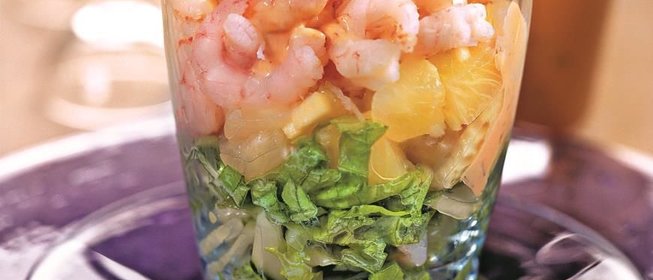 Коктейль с креветками